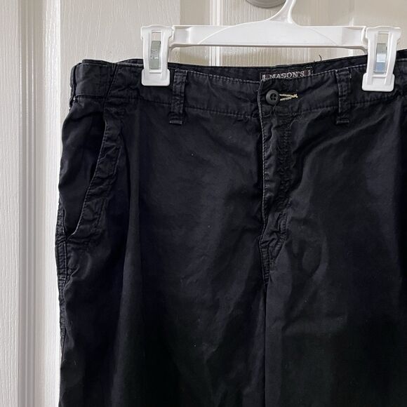 MASON’S Woman Rites Black Cropped Cargo Pants Italy Cotton Woman's Size 48 US 12 - Picture 5 of 16